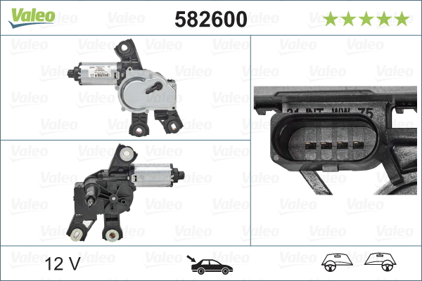 Motore tergicristallo - 582600 VALEO